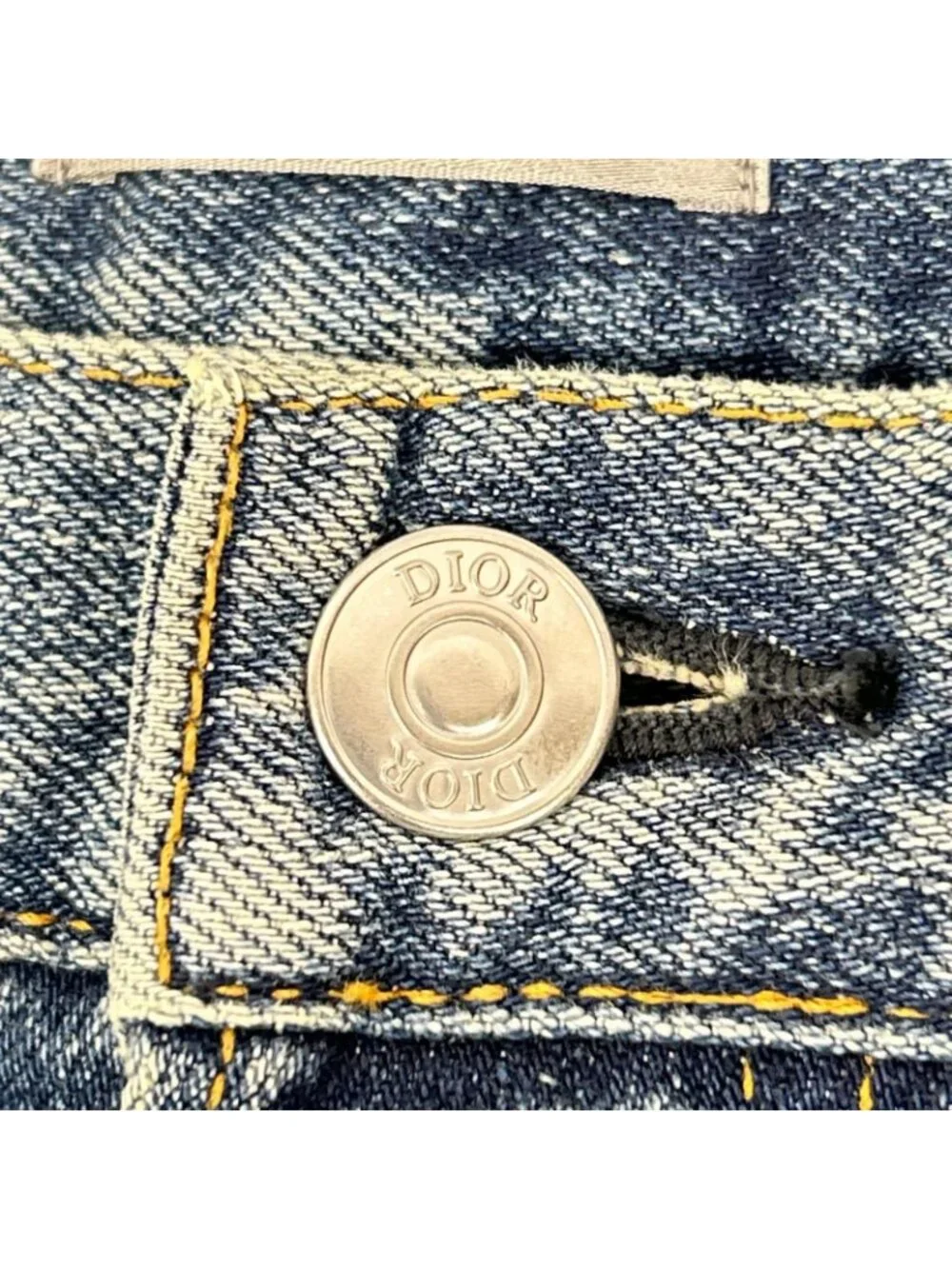 Dior Atelier Leather Patch Denim Pants 31